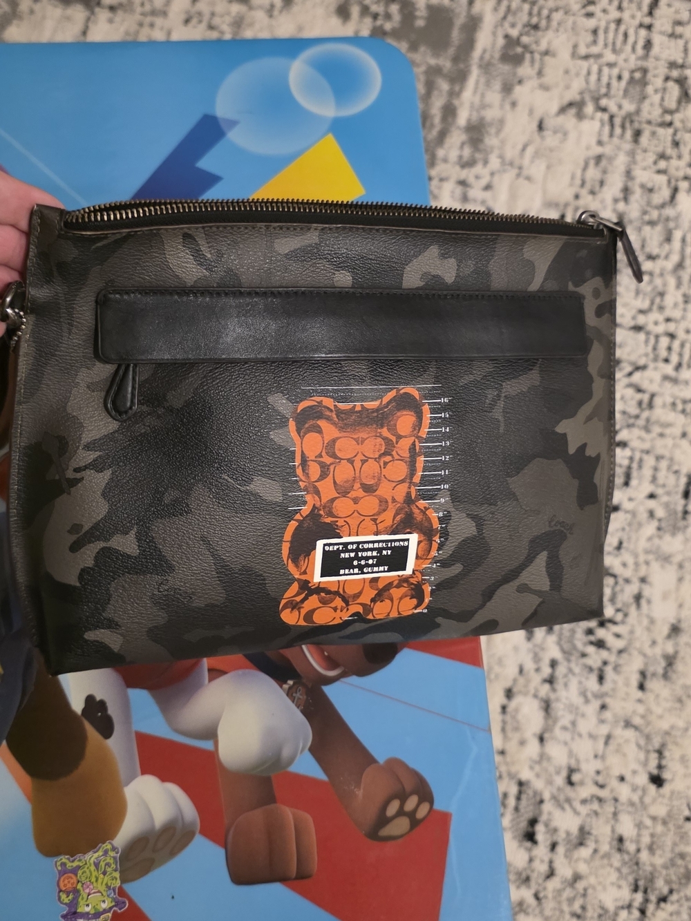 Coach x WhIsBe Vandal Gummy Camo Carryall Pouch